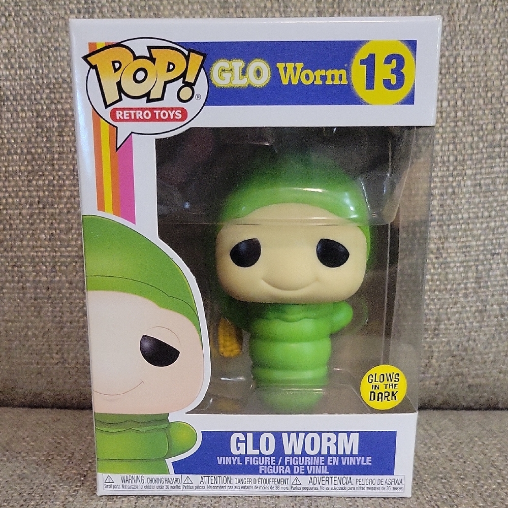 Funko Retro Toys Glo Worm Green Figure